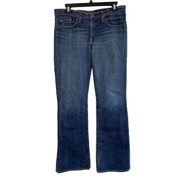 AG Adriano Goldschmied Jeans Womens 31R The Angel Boot Cut Low Rise Med Wash - Picture 1 of 9